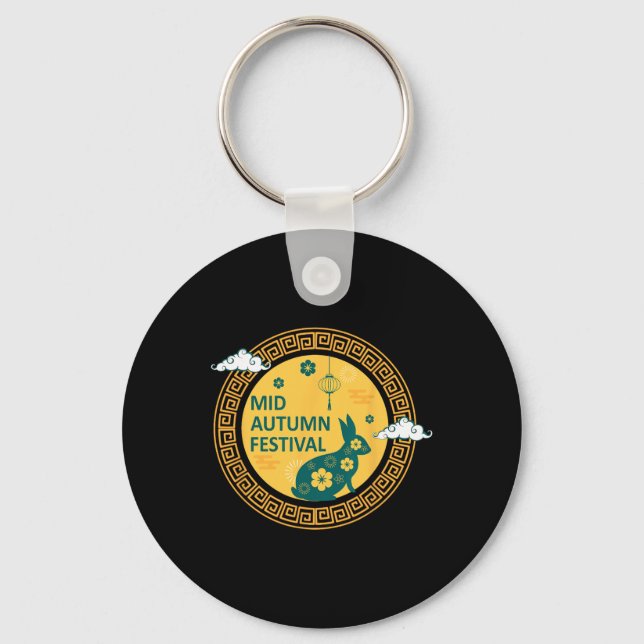 Llavero Funny Rabbits Mooncake Chinese New Year Mid Autumn (Anverso)