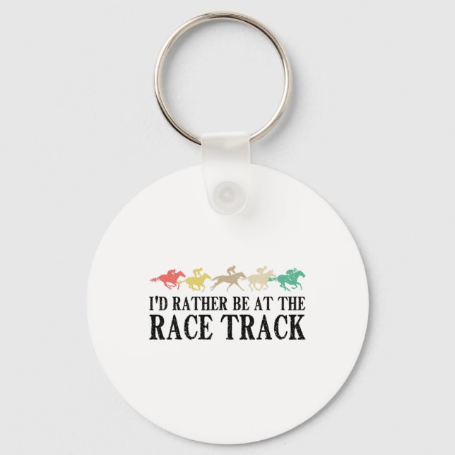 Llavero Funny Race Track Horse Carreras Regalo Hombres Muj (Anverso)