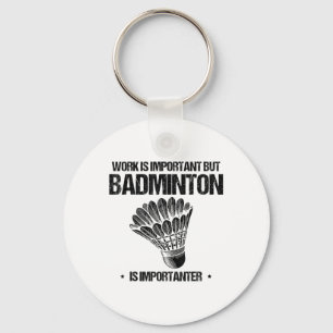 Llavero Funny Reproductor de Badminton Ama el diseño del t