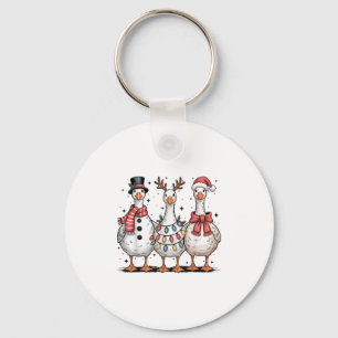 Llavero Funny Retro Merry Goosemas Navidades Silly Goose X