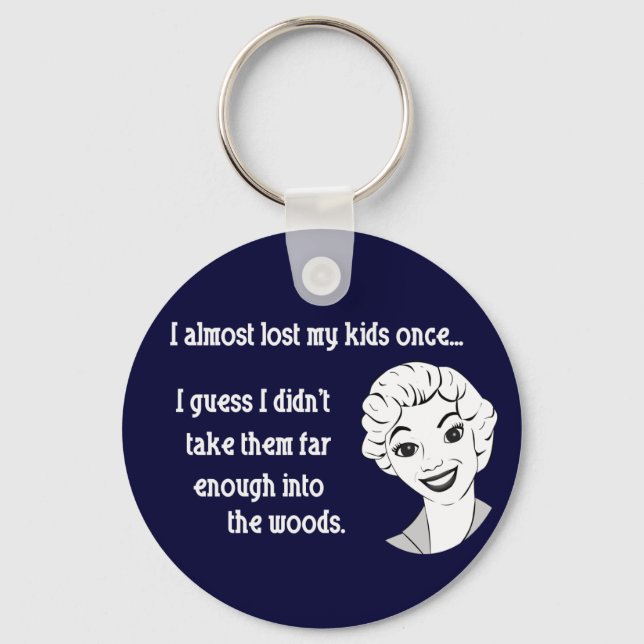 Llavero Funny Retro Mom Keychain (Anverso)