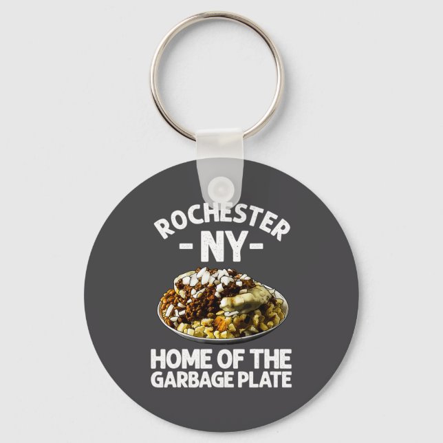 Llavero Funny Rochester Ny Garbage Plate Gift Cool New Yor (Anverso)