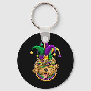 Llavero Funny ropa de perro de Mardi Gras
