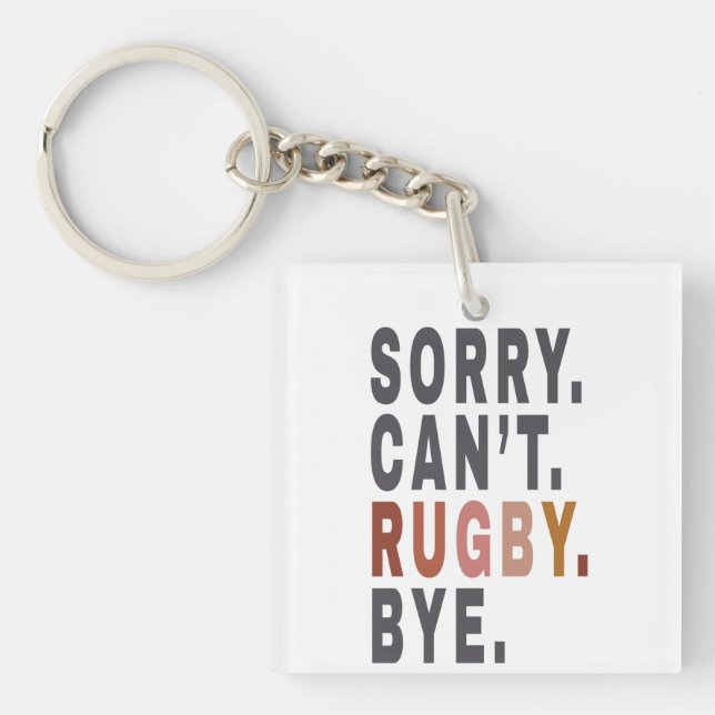 Llavero Funny Rugby Weekender, para la madre de Rugby,Idea (Frente)