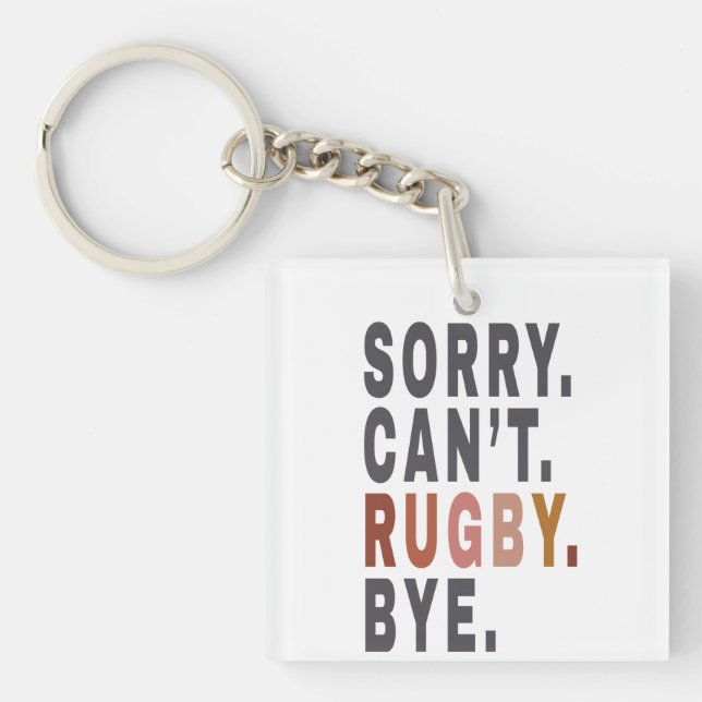 Llavero Funny Rugby Weekender, para la madre de Rugby,Idea (Frente)