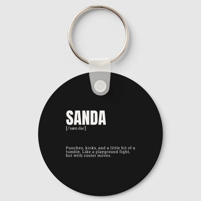 Llavero Funny Sanda Enthusiasts' Humorous Definition Defin (Anverso)