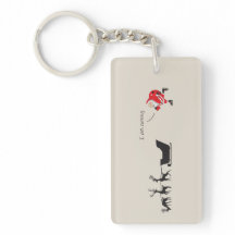 Funny santa 'I am coming' for sleigh