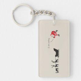 Llavero Funny santa 'I am coming' for sleigh