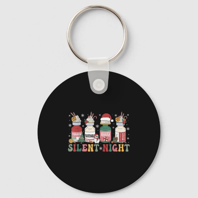 Llavero Funny Santa Propofol Silent Night Icu Nurses Merry (Anverso)