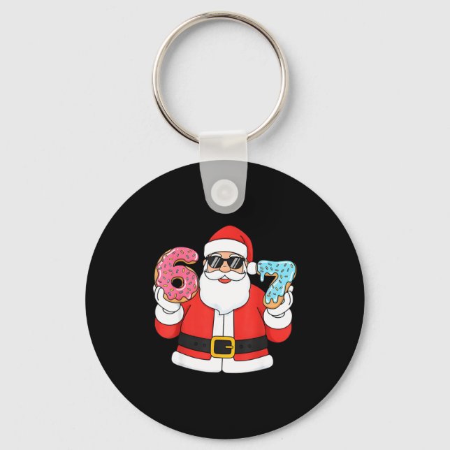 Llavero Funny Santa Six Seven 67 Ice Cream Drip Christmas  (Anverso)
