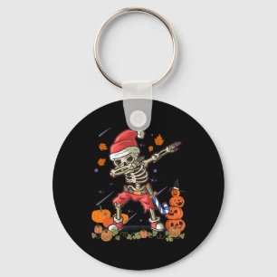 Llavero Funny Santa Skeleton Dabbing Halloween Disstube Di