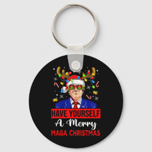 Llavero Funny Santa Trump se tiene una feliz Navidad