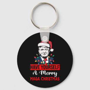 Llavero Funny Santa Trump se tiene una feliz Navidad