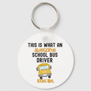 Llavero Funny School Bus Driver Esto es lo asombroso