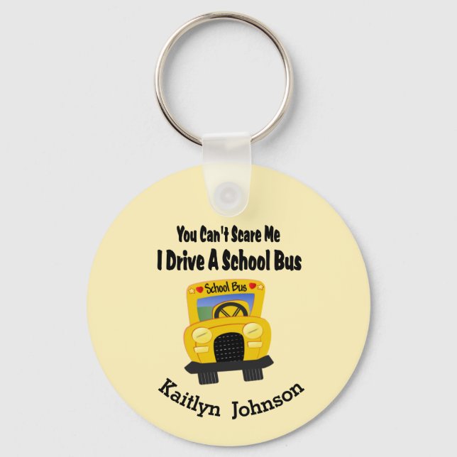 Llavero Funny School Bus Driver Key Ring (Anverso)