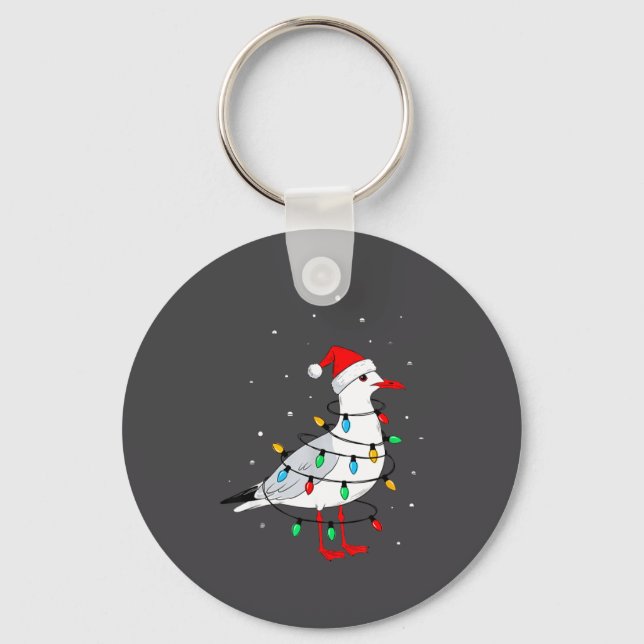 Llavero Funny Seagull Bird Christmas Animal Lover  (Anverso)