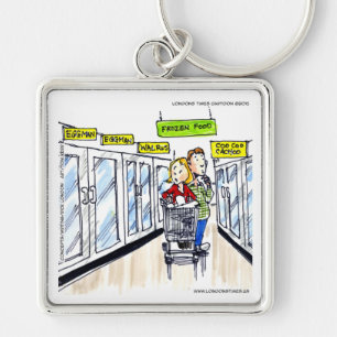 Llavero Funny sección de alimentos congelada de Walrus