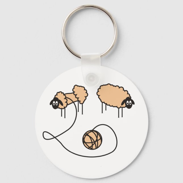 Llavero Funny Sheep Keychain (Anverso)