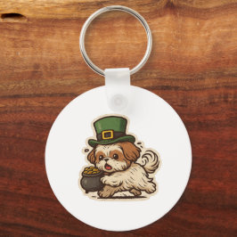 Llavero Funny Shih Tzu St.Patrick's Day
