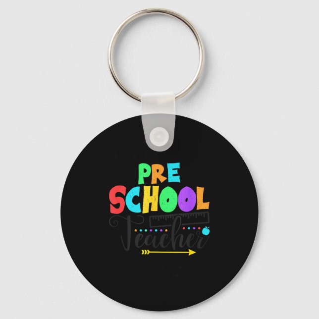 Llavero Funny Short School Teacher Quote Saying Pre School (Anverso)