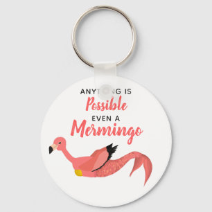 Llavero Funny Sirena Inspiradora Flamingo Mermingo