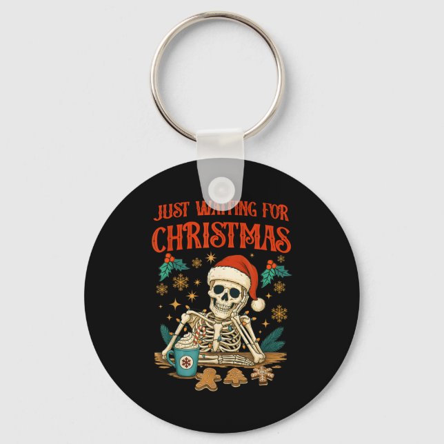 Llavero Funny Skeleton Christmas  (Anverso)