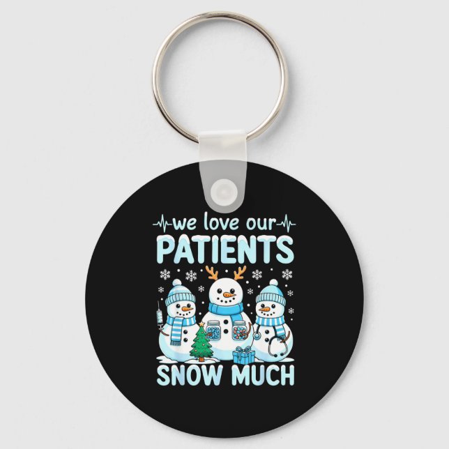 Llavero Funny Snowman Nurse Christmas Winter Holiday Healt (Anverso)