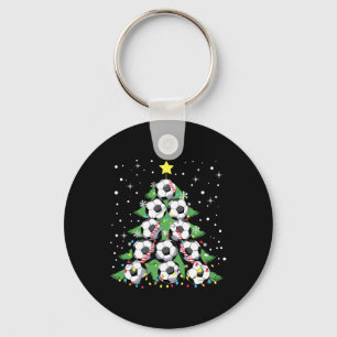 Llavero Funny Soccer Player Xmas enciende a Navidades de f