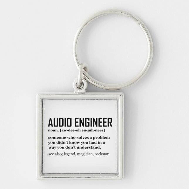 Llavero Funny Sound Engineer Audio Engineering Definition (Frente)