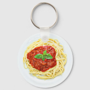 Llavero Funny Spaghetti Dinner Plate Food Key Chain