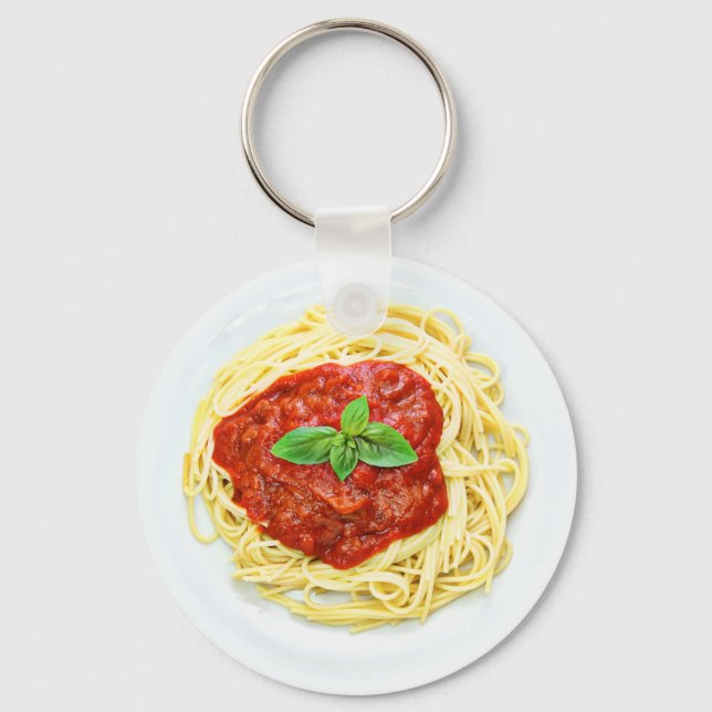 Llavero Funny Spaghetti Dinner Plate Food Key Chain (Anverso)