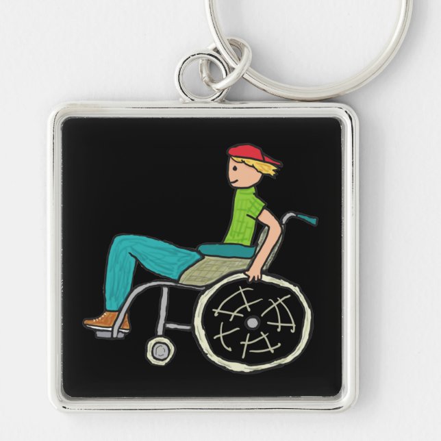 Llavero Funny Speedy Whechair User (Frente)