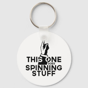Llavero Funny Spinning Keychain - Vintage This One Spins