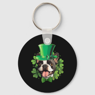 Llavero Funny St Patricks Boston Terrier 