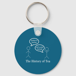 Llavero Funny Stick Figures Pun Joke - The History Of Tea 
