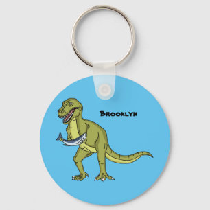 Llavero Funny T rex dinosaur ilustracion