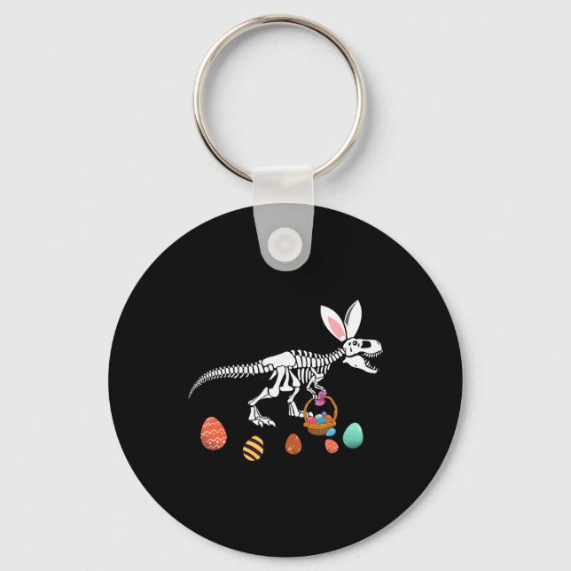 Llavero Funny T Rex Easter Skeleton Bunny Sket Egg Hunt Ea (Anverso)