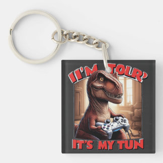 Llavero Funny T-Rex Gamer Quote Design