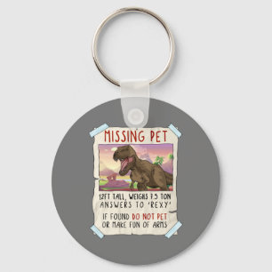Llavero Funny T Rex Tshirt, Funny Missing Pet Tee, Dinosau