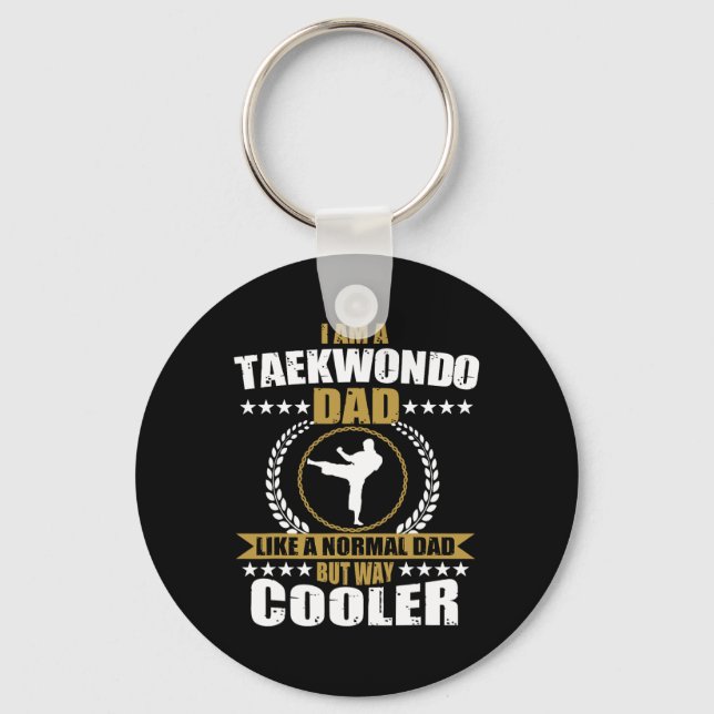 Llavero Funny Tae Kwon Do Fighter Dad Taekwondo Para Los H (Anverso)