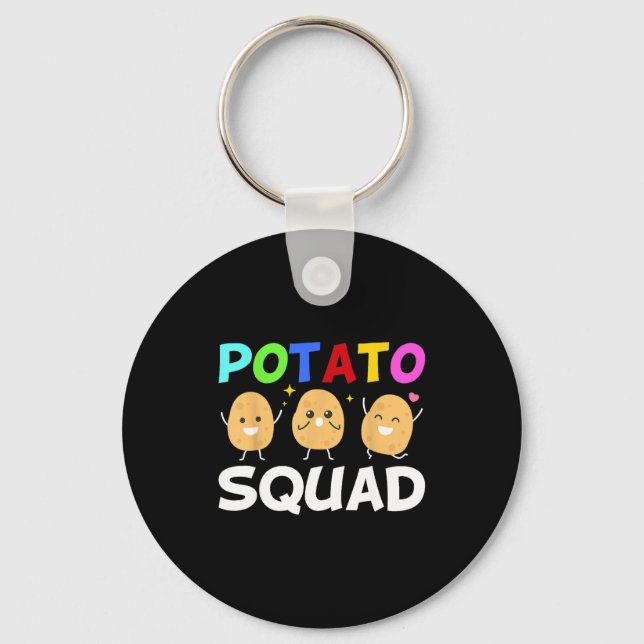 Llavero Funny Tato Squad Vegetable Chip Eater French Fries (Anverso)