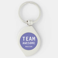 Funny Team Awesome Purple Nombre Personalizado