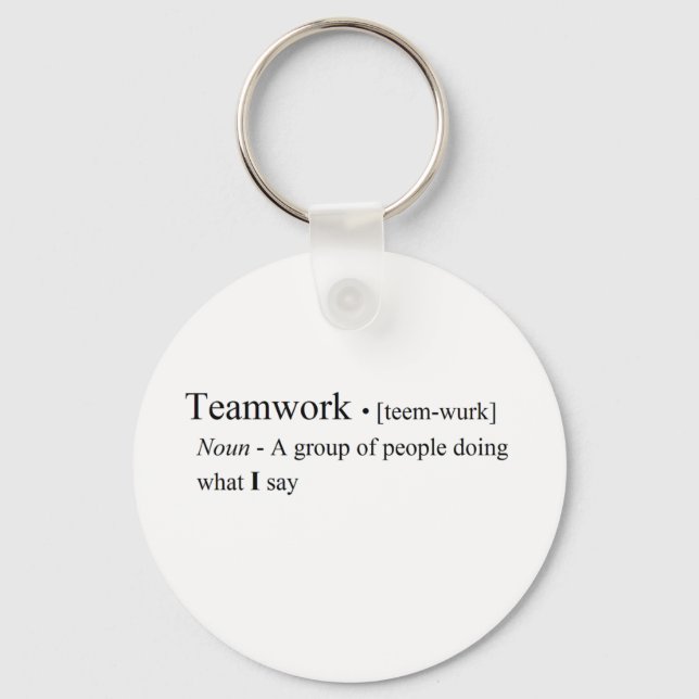 Llavero Funny Teamwork Products (Anverso)