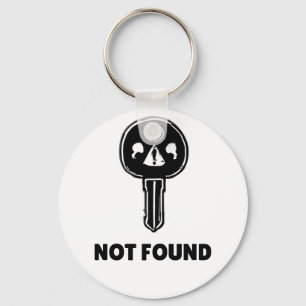 Llavero Funny Tech Keychain - Diseño "404 Key Not Found"