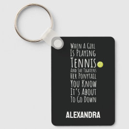 Llavero Funny Tennis Teen Girls Her Kids Sports Women 