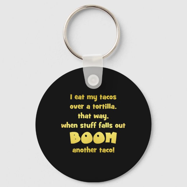 Llavero Funny Tortilla Boom Chiste (Anverso)