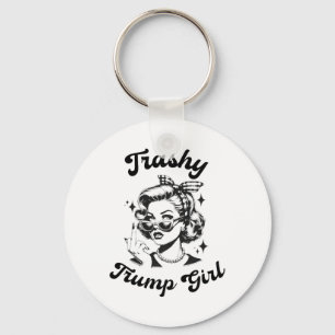 Llavero Funny Trashy Trump Chica