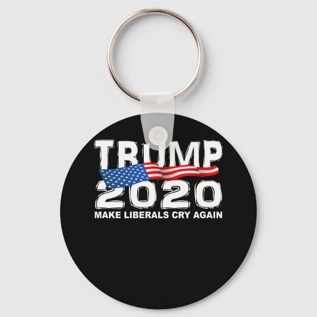 Llavero Funny TRUMP 2020 Make Liberals Cry Again (Anverso)
