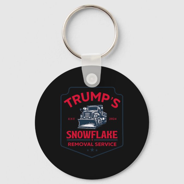 Llavero Funny Trump 2024, el servicio de remoción de copos (Anverso)
