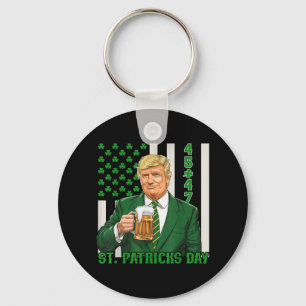 Llavero Funny Trump 45 47 Bandera estadounidense Vintage S